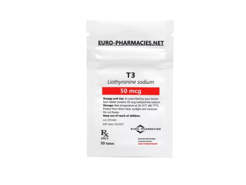 Euro Pharmacies T3 – 50mcg/tab – 50 tab/bag