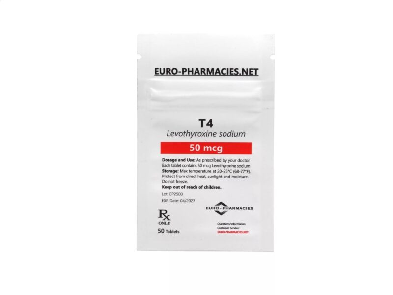 Euro Pharmacies T4 – 50mcg/tab – 50 tab/bag